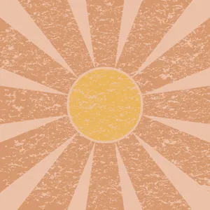Vintage Pastel Yellow Sunburst Background Wallpaper