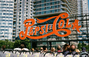 Vintage Pepsi Cola Sign Urban Backdrop Wallpaper