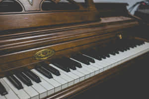 Vintage Piano Keys Aesthetic Wallpaper