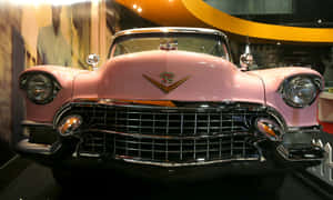 Vintage Pink Cadillac Convertible Wallpaper