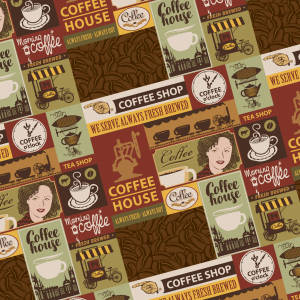 Vintage Poster Set Wallpaper