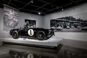 Vintage Racecar Exhibit Petersen Automotive Museum Wallpaper