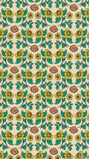 Vintage Record Player With Old School Vinyls Wallpaper