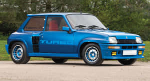 Vintage Renault 5 Turbo In Action Wallpaper