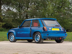 Vintage Renault 5 Turbo In Action Wallpaper