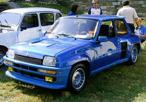 Vintage Renault 5 Turbo In Action Wallpaper
