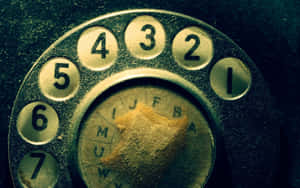 Vintage Rotary Dial Closeup Wallpaper