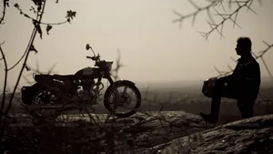 Vintage Royal Enfield Hd Background Wallpaper