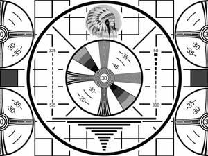 Vintage Screen Test Monitor Display Wallpaper