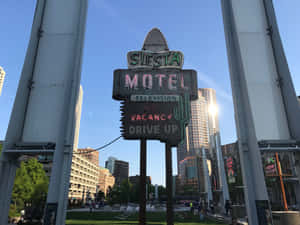 Vintage Siesta Motel Neon Sign Wallpaper