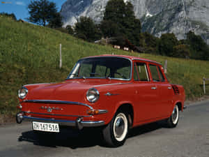 Vintage Skoda 1000 Mb In Pristine Condition Wallpaper