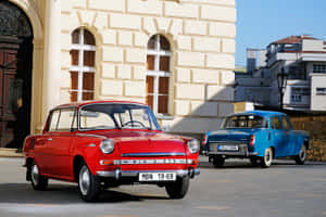 Vintage Skoda1000 Mb Classic Cars Wallpaper
