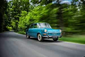 Vintage Skoda1000 Mb Motion Wallpaper