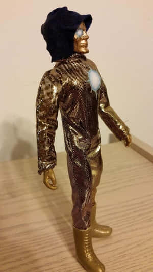 Vintage Space Action Figure Wallpaper
