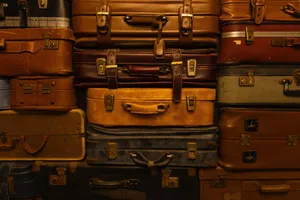 Vintage Suitcase Stack Wallpaper