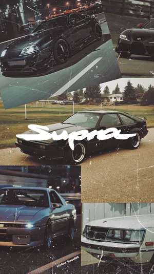 Vintage Supra Collage P F P Wallpaper