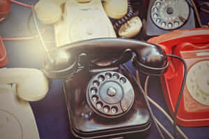 Vintage Telephone Collection Wallpaper