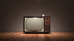 Vintage Televisionin Spotlight Wallpaper