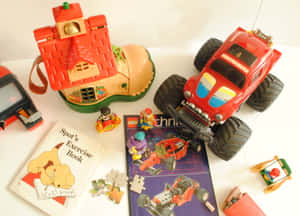 Vintage Toy Collection Assortment Wallpaper
