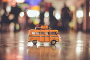 Vintage Toy Van Night Bokeh.jpg Wallpaper