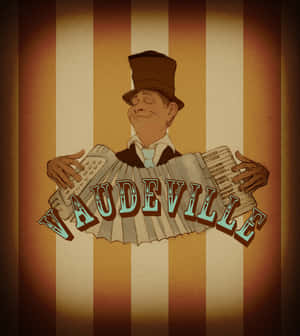 Vintage Vaudeville Performance On Stage Wallpaper