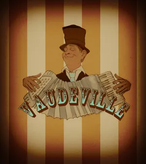 Vintage Vaudeville Performance On Stage Wallpaper