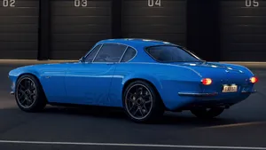 Vintage Volvo P1800 Radiating Elegance Wallpaper