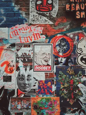 Vintage Wall Graffiti Street Art Wallpaper