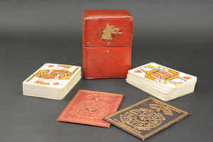 Vintage Whist Card Game Set Wallpaper