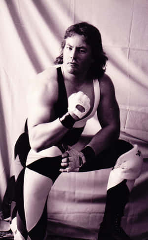 Vintage Wrestler Portrait Wallpaper