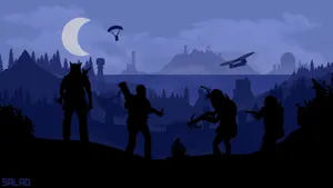 Violet-hued Rust Art Wallpaper