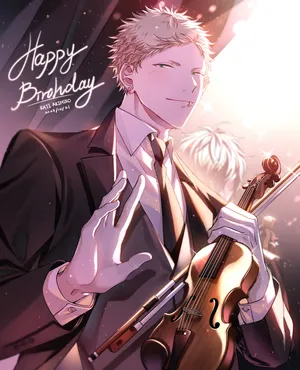 Violinist Birthday Celebration Wallpaper