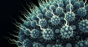 Viral Infection Closeup Illustration Wallpaper