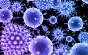 Viral Particles Illustration Wallpaper