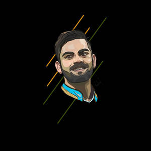 Virat Kohli Hd Dark Art Wallpaper