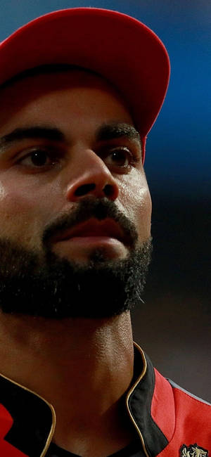 Virat Kohli Hd Red Cap Wallpaper