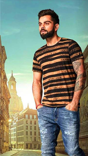 Virat Kohli Hd Ripped Jeans Wallpaper