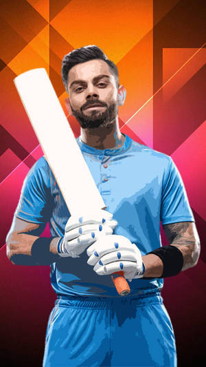 Virat Kohli Hd Vector Art Wallpaper