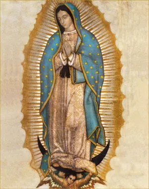 Virgen De Guadalupe Brown Wallpaper