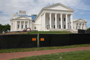 Virginia State Capitol During Renovation Wallpaper