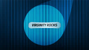 Virginity Rocks Blue Background Wallpaper