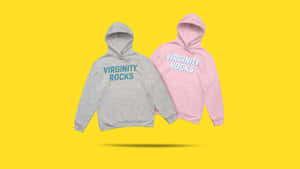 Virginity Rocks Hoodieson Yellow Background Wallpaper