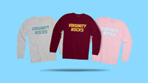 Virginity Rocks Long Sleeve Shirts Wallpaper