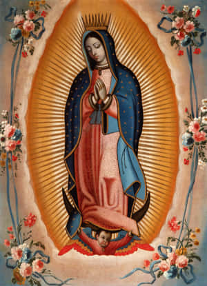 Virginof Guadalupe Iconic Image Wallpaper