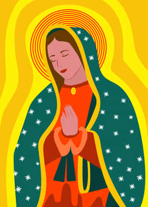 Virginof Guadalupe Illustration Wallpaper