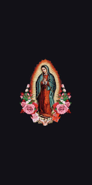 Virginof Guadalupei Phone Wallpaper Wallpaper