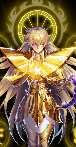 Virgo_ Shaka_ Saint_ Seiya_ Aura Wallpaper