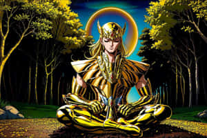 Virgo_ Shaka_ Saint_ Seiya_ Meditation Wallpaper