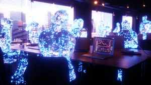 Virtual Collaboration In The Metaverse Wallpaper