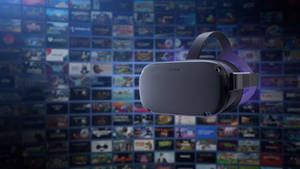 Virtual Experience With Oculus Quest 2 Vr Headset Wallpaper